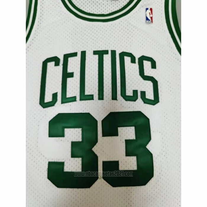 Camiseta Boston Celtics Larry Bird #33 Mitchell & Ness 1985-86 Blanco